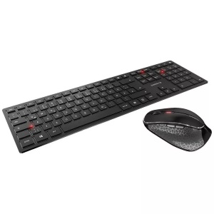 Cherry, CHERRY DW 9500 SLIM Bluetooth® Tastatur, Maus-Set Deutsch, QWERTZ Schwarz, DW 9500 SLIM, Desktop-Set