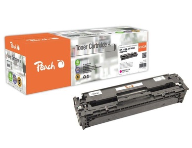 Peach, Peach Tonermodul magenta kompatibel zu HP No. 312A, CF383A, Peach HP 312 AM Toner ma ersetzt HP No. 312A M, CF383A für z.B. HP Color LaserJet Pro MFP M 476 dn, HP Color LaserJet Pro MFP M 476 dw