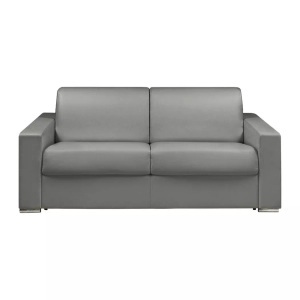 LINEA SOFA, LINEA SOFA - Schlafsofa mit Matratze 3Sitzer Kunstleder Liegefläche 1MatratzenCALITO, One Size, Grau, LINEA SOFA - Schlafsofa mit Matratze 3Sitzer Kunstleder Liegefläche 1MatratzenCALITO, One Size, Grau