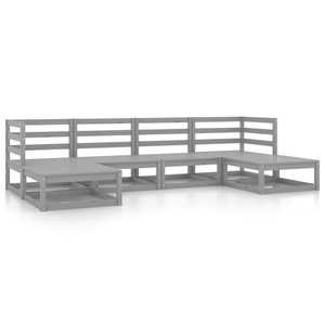 vidaXL, vidaXL 6-tlg. Garten-Lounge-Set Kiefer Massivholz, vidaXL 6-tlg. Garten-Lounge-Set Massivholz Kiefer