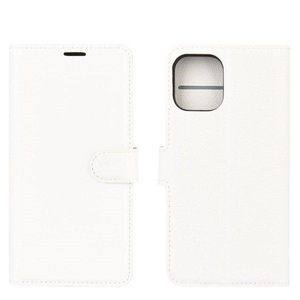 Cover-Discount, iPhone 12 / 12 Pro - Leder Etui Hülle, Cover-Discount - iPhone 12 / Pro Leder Etui Hülle, Weiss