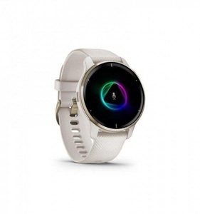 Garmin, Garmin Venu 2 Plus Smartwatch with Silicone Change Watch Band 20mm weiß/gold 2022 Laufuhren & Brustgurte, 