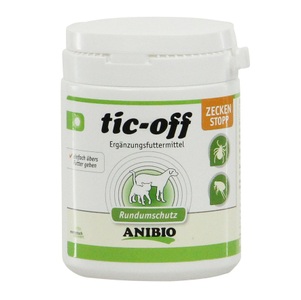 Anibio, Anibio tic-off, Ergänzungsfutter, 140g, Anibio tic.off Rundumschutz für Hunde und Katzen 140g