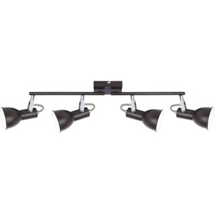 Globo, GLOBO FARGO Strahler Metall braun, weiß, Arme beweglich, LxH:600x210, AL:125, exkl. 4x, Strahler Metall braun 4xE14