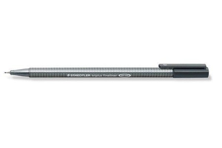 Staedtler, Staedtler Fineliner Triplus 334 0.3 mm, Staedtler triplus 334, Fineliner, 0,3mm, grau, 334-8