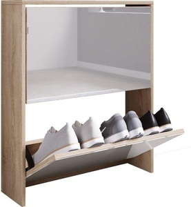 VCM, Holz Schuhschrank Schuhkommode Schuhregal Schuhständer Spiegel Stido L Holz Schuhschrank Schuhkommode Schuhregal Schuhständer Spiegel Stido L, VCM - Holz Schuhschrank Schuhkommode Schuhregal Schuhständer Spiegel Stido L, 63 CM, Bronze