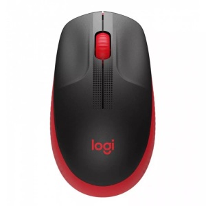 Logitech, Logitech M190 Maus rot, Logitech Maus M190 Rot/Schwarz, kabellos