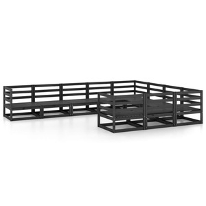 vidaXL, vidaXL 10-tlg. Garten-Lounge-Set Massivholz Kiefer, 