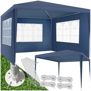 TecTake, Pavillon mit UV-Schutz Pavillon mit UV-Schutz, Tectake - Pavillon mit UV-Schutz, 300X300CM, Blau