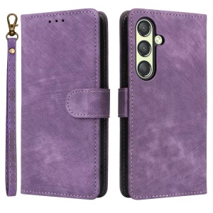 Cover-Discount, Cover-Discount - Galaxy S25 Ledertasche mit RFID Blocker, Violett