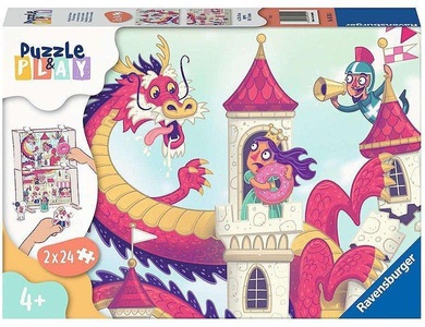 RAVENSBURGER SPIELEVERLAG, Puzzle&Play Ritterburg 1 (Puzzle), Ravensburger Puzzle, (48 tlg.)