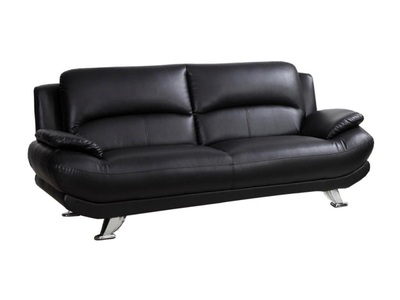 Vente-unique, Sofa 3Sitzer MUSKO Sofa 3Sitzer MUSKO, Vente-unique - Sofa 3Sitzer MUSKO, One Size, Schwarz