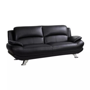 Vente-unique, Sofa 3Sitzer MUSKO Sofa 3Sitzer MUSKO, Vente-unique - Sofa 3Sitzer MUSKO, One Size, Schwarz