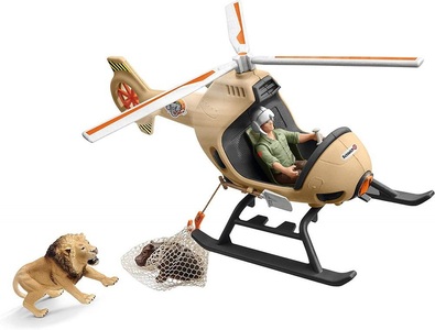 Schleich, Schleich Wild Life 42476 Helikopter Tierrettung, schleich® Helikopter Tierrettung
