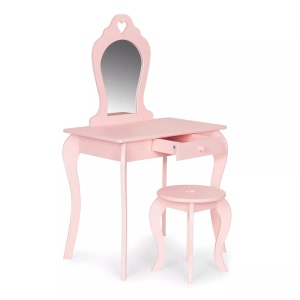 Northio, Northio - Großer Kinder-Schminktisch mit Spiegel für ein Mädchen, 80cm