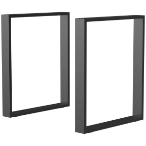 HOMCOM, HOMCOM - Tischbeine, 2 pezzi, Schwarz, HOMCOM - Tischbeine, 2 Stück, Schwarz