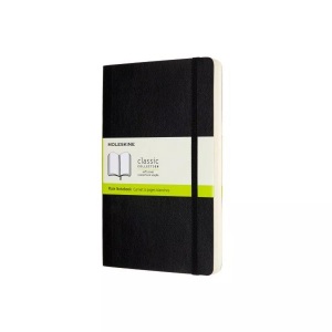 undefined, Moleskine Notizbuch, Large, A5 Blanko, Erweiterte Seitenanzahl, Soft Cover, Schwarz, Moleskine Notizbuch, SC, L/A5, blanko, schwarz, 240 Seiten, 628066