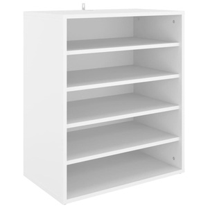 vidaXL, vidaXL Schuhschrank Weiß 60x35x70 cm Spanplatte