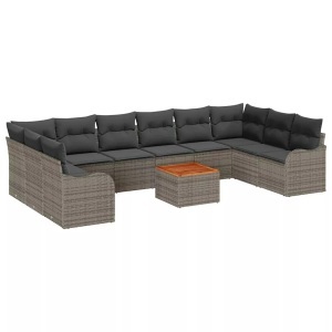 vidaXL, VidaXL - Garten-sofa poly-rattan, One Size, Grau