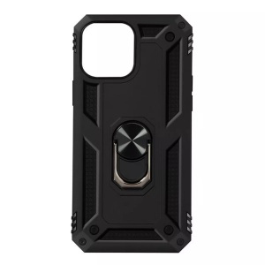Avizar, Apple iPhone 13 Pro Max - Polycarbonat Ringhülle, Avizar - Ring-Hülle iPhone 13 Pro Max Schwarz, Schwarz