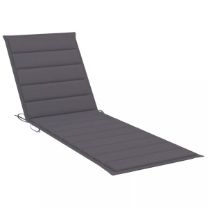 vidaXL, vidaXL Sonnenliegen-Auflage Anthrazit 200x60x4 cm Stoff, vidaXL Sonnenliegen-Auflage Anthrazit 200x60x3 cm Oxford-Gewebe