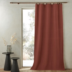 AM.PM, Vorhang Private Unisex Braun 140x220cm, AM.PM - Vorhang Private aus vorgewaschenem Leinen mit Futter und Ringen, 140x220cm, Braun