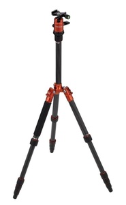Rollei, Rollei Compact Traveler NO 1 Carbon - Stativ (Orange), Rollei Compact Traveler NO 1 Carbon - Stativ (Orange)