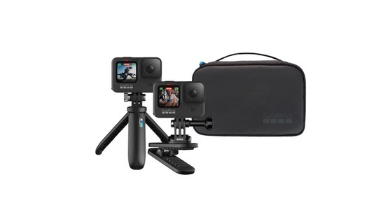 GoPro, Gopro Akttr-002 Travel Kit - Mini-Stativ (Schwarz), GoPro Travel Kit 2.0 Zubehör Dampfreiniger