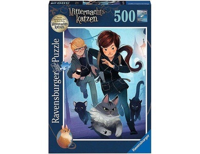 undefined, Ravensburger Puzzle 17146 - Auf der Suche nach Königin Quinn - 500 Teile Mitternachtskatzen Puzzle für Erwachsene und Kinder ab 12 Jahren, Puzzle Ravensburger Auf der Suche nach Königin Quinn 500 Teile