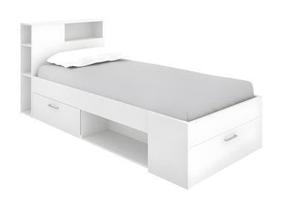 Vente-unique, Bett mit Stauraum Schublade LEANDRE Bett mit Stauraum Schublade LEANDRE
