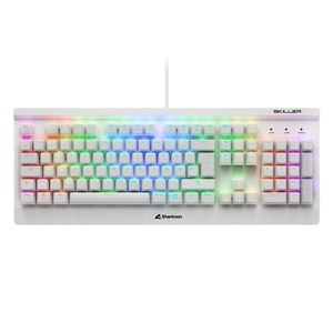 Sharkoon, SKILLER SGK3 White, Gaming-Tastatur, 