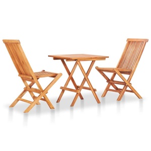Diverse Hardware, 3-tlg. Bistro-Set Klappbar Teak Massivholz