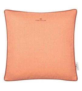 Tom Tailor, TOM TAILOR Kissenhülle »Dove Signature«, (1 St.), Tom Tailor Kissenhülle , T-Dovesignature75350-050-40-40 , Orange, Koralle , Textil , Uni , 40 cm , hochwertige Qualität , 003021128907
