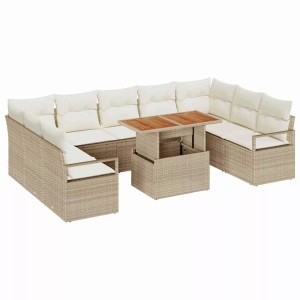 vidaXL, VidaXL - Garten-sofa-set poly-rattan, One Size, Beige