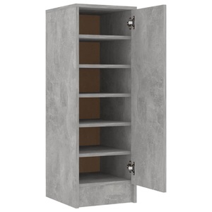 vidaXL, vidaXL Schuhschrank Betongrau 32x35x92 cm Spanplatte
