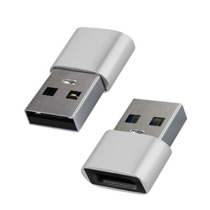 Avizar, USB / USB-C Adapter, Laden + Sync., Avizar - USB / USB-C Adapter, Laden + Sync., Silber, One Size