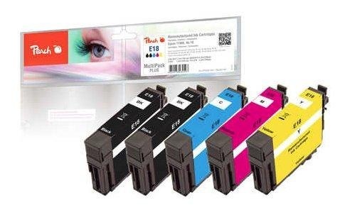 Peach, Peach Spar Pack Plus Tintenpatronen, kompatibel zu Epson No. 18, Peach Spar Pack Plus Tintenpatronen, kompatibel zu Epson No. 18