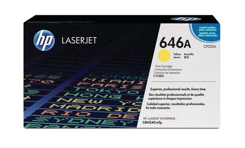 Hp, HP gelb 12´500 Seiten Toner, HP H646A Toner ye - HP No. 646A, CF032A für z.B. HP Color LaserJet Enterprise CM 4500, HP Color LaserJet Enterprise CM 4540 f MFP