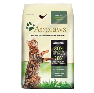 Applaws, Sparpaket: 2 x 7,5 kg Applaws Katzenfutter - Huhn mit Lamm, 1,5 kg gratis! Applaws 7,5 kg - Adult Huhn mit Lamm