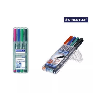 Staedtler, Staedtler Folienstift Lumocolor 312, Staedtler Lumocolor, non-permanent, Universalstift, 1/2, 5mm, , 312 WP4, (4-farbig assortiert)