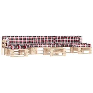 vidaXL, vidaXL 6-tlg. Paletten-Lounge-Set mit Kissen Kiefernholz Imprägniert, 