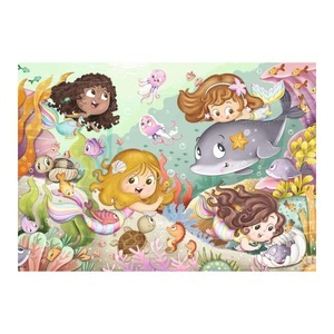 Ravensburger, Kinderpuzzle Kleine Feen und Meerjungfrauen, Puzzle KLEINE FEEN UND MEHRJUNGFRAUEN 2x12-teilig