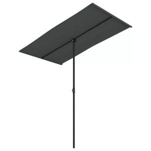 Diverse Hardware, Sonnenschirm mit Aluminium-Mast 180 x 130 cm Anthrazit, vidaXL Sonnenschirm mit Aluminium-Mast 180x110 cm Anthrazit