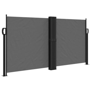 vidaXL, vidaXL Seitenmarkise Ausziehbar Anthrazit 120x600 cm, vidaXL Seitenmarkise Ausziehbar Anthrazit 120x600 cm