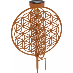 mutoni light, Solarleuchte Metall rostfarben 1xLED, Solarleuchte Metall rostfarben 1xLED