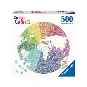 Ravensburger, Puzzle Circle of Colors Mandala (500Teile), Ravensburger Puzzle »Puzzle Circle of colors Mandala«, (500 tlg.)