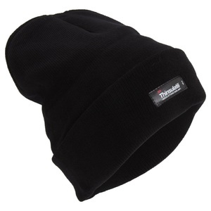 Universal Textiles, Heatguard Thermal Thinsulate Winterski Strickmütze Herren Schwarz ONE SIZE, Universal Textiles - Heatguard Thermal Thinsulate WinterSki Strickmütze, für Herren, Schwarz, One Size