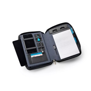 dufco, dufco Konferenzmappe A5 mit, Dufco Konferenzmappe, A5, Powerbank 5000 mAH, jeansblau, 48-2017.000