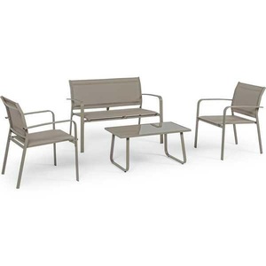 mutoni lifestyle, Garten Sitzgruppe Arent taupe (4-teilig), Garten Sitzgruppe Arent taupe (4-teilig)