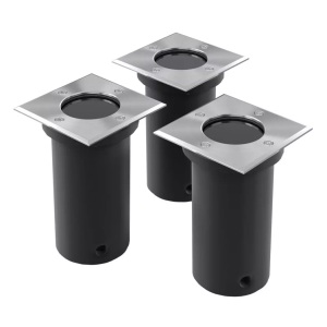 Diverse Hardware, Outdoor Bodenleuchten 3 Stk. Quadratisch, vidaXL Outdoor Bodenleuchten 3 Stk. Quadratisch